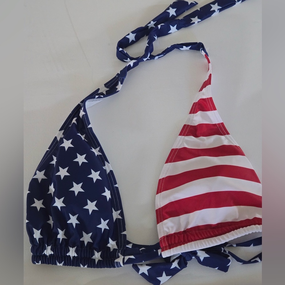 Source Unknown Red White and Blue Star Stripe Bikini - Picture 2 of 8
